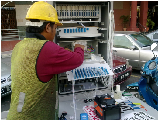 Setup Fiber Distribution Cabinet
